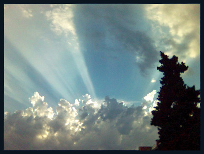 Sunce iza oblaka